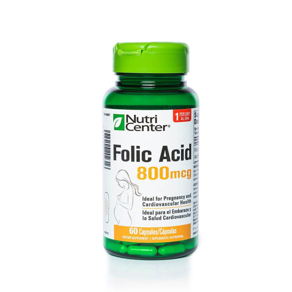 Folic Acid 800mcg – Nutricenter