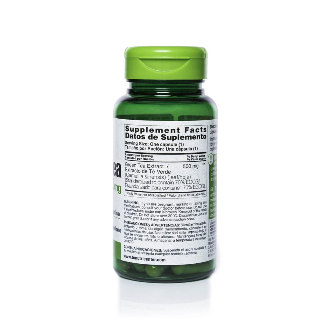 Green Tea Extract Plus 500mg Nutricenter